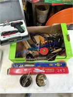 Assorted Tools, Soldering Guns, and Hole Saws