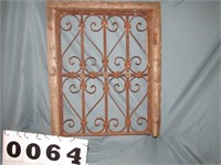 ANTIQUE WROUGHT IRON WINDOW GRATE GUARD