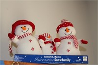 Animated snowman collection, new in box