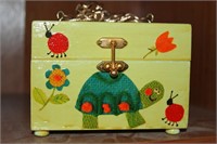 Cute wooden box purse