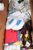 Drawer lot of party goods