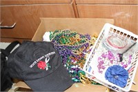 Lot of plastic bead necklaces as pictured