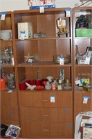 Veneered shelf set with drawers 30" x 16" x 72"