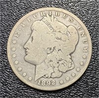 1892 Carson City Morgan Silver Dollar *RARE Date