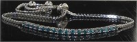 Genuine 1/2 ct Fancy Blue Diamond Bracelet