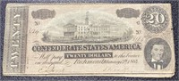 1864 Richmond VA $20 Confederate Currency