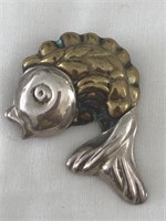 Mexico 925 Fish Pin