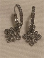 14K White Gold Earrings