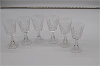 Lot of six Waterford stemware glasses