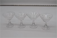Lot of 4 Waterford sherbet glasses