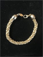 Gold Tone Necklace & Bracelet