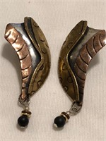 Pair of Signed Sterling Earrings