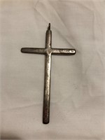 Large Sterling Cross Pendant