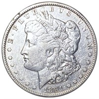1891 Morgan Silver Dollar ABOUT UNCIRCULATED