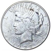 1923-S Silver Peace Dollar LIGHTLY CIRCULATED