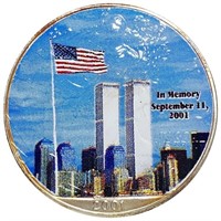 2001 Silver Eagle Colorized 9/11 UNCIRCULATED