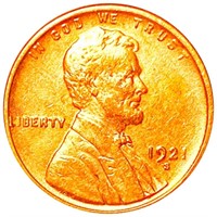1921-S Lincoln Wheat Penny CLOSELY UNCIRCULATED