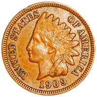 1909 Indian Head Penny ABOUT UNCIRCULATED