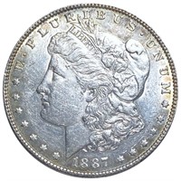 1887 Morgan Silver Dollar CLOSELY UNCIRCULATED