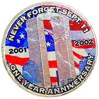 2002 Silver Eagle Colorized 9/11 UNCIRCULATED