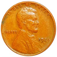 1924-D Lincoln Wheat Penny LIGHTLY CIRCULATED