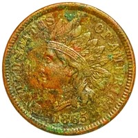 1865 Indian Head Penny ABOUT UNCIRCULATED