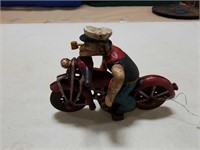 Cast Popeye Motorcycle