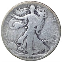 1917-S Walking Liberty Half Dollar NICELY CIRC