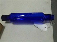 Blue glass rolling pin