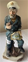 Bisque sea captain figurine 14”