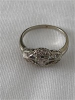 Old Fashioned 14K Diamond Ring