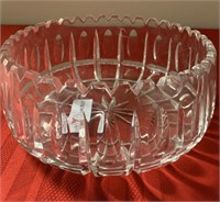Lead crystal center bowl star orb and oval bowl