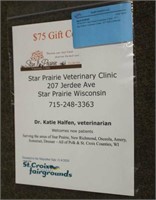 **FSCCF** Star Prairie Veterinary Clinic - $75