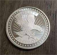 One Ounce Silver Round: Liberry/ Freedom #1