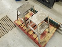 (2) Metal step ladders