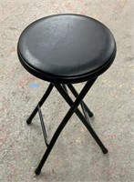 Black Collapsible Stool