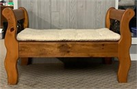 Sleigh Bench w/ Cushion