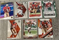 (7) Jerry Rice Football Cards