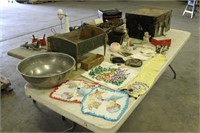 Assorted Vintage Household Items Including