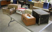 (6) Assorted Trunks/Cases