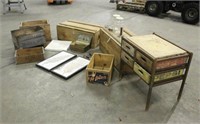 Vintage Pepsi Crate Metal Framed Drawer Unit, (2)