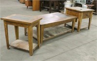 Coffee Table & (2) End Tables