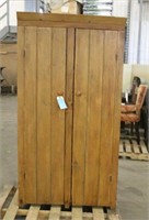 Wood Cabinet, Approx 37"x14"x68"