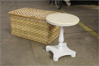 Storage Basket & Side Table