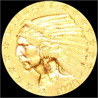1928 $2.50 Gold Quarter Eagle CLOSELY UNC