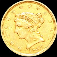 1852 $2.50 Gold Quarter Eagle LIGHTLY CIRCULATED