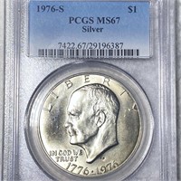 1976-S Silver Eisenhower Dollar PCGS - MS67
