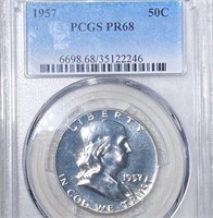 1957 Franklin Half Dollar PCGS - PR68