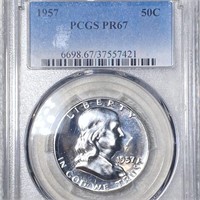 1957 Franklin Half Dollar PCGS - PR67