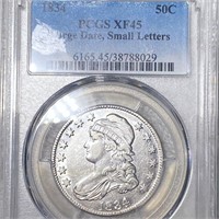 1834 Capped Half Dollar PCGS - XF45 LRG DT, SML LT